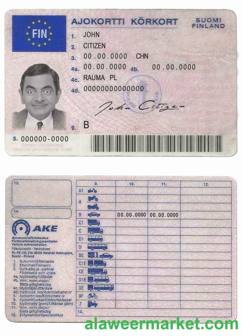 Finland driving license